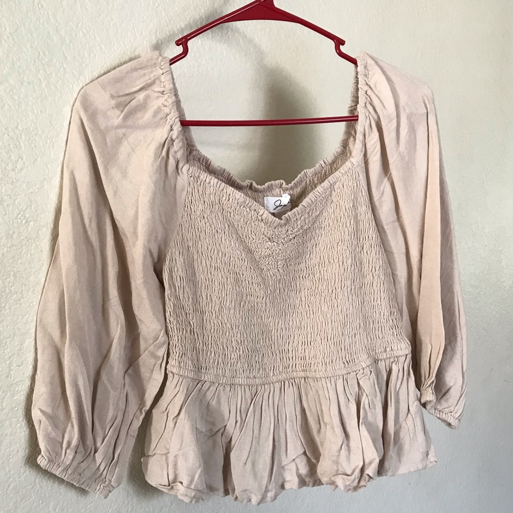 Airy beige blouse